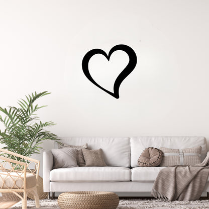 Single Heart Metal Wall Art