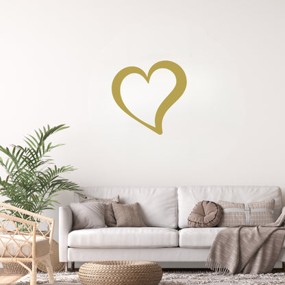 Single Heart Metal Wall Art