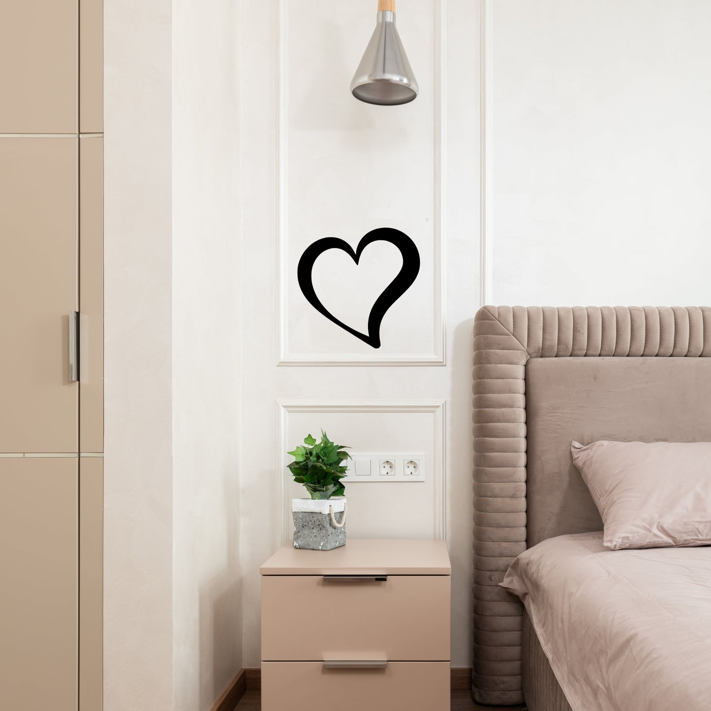 Single Heart Metal Wall Art