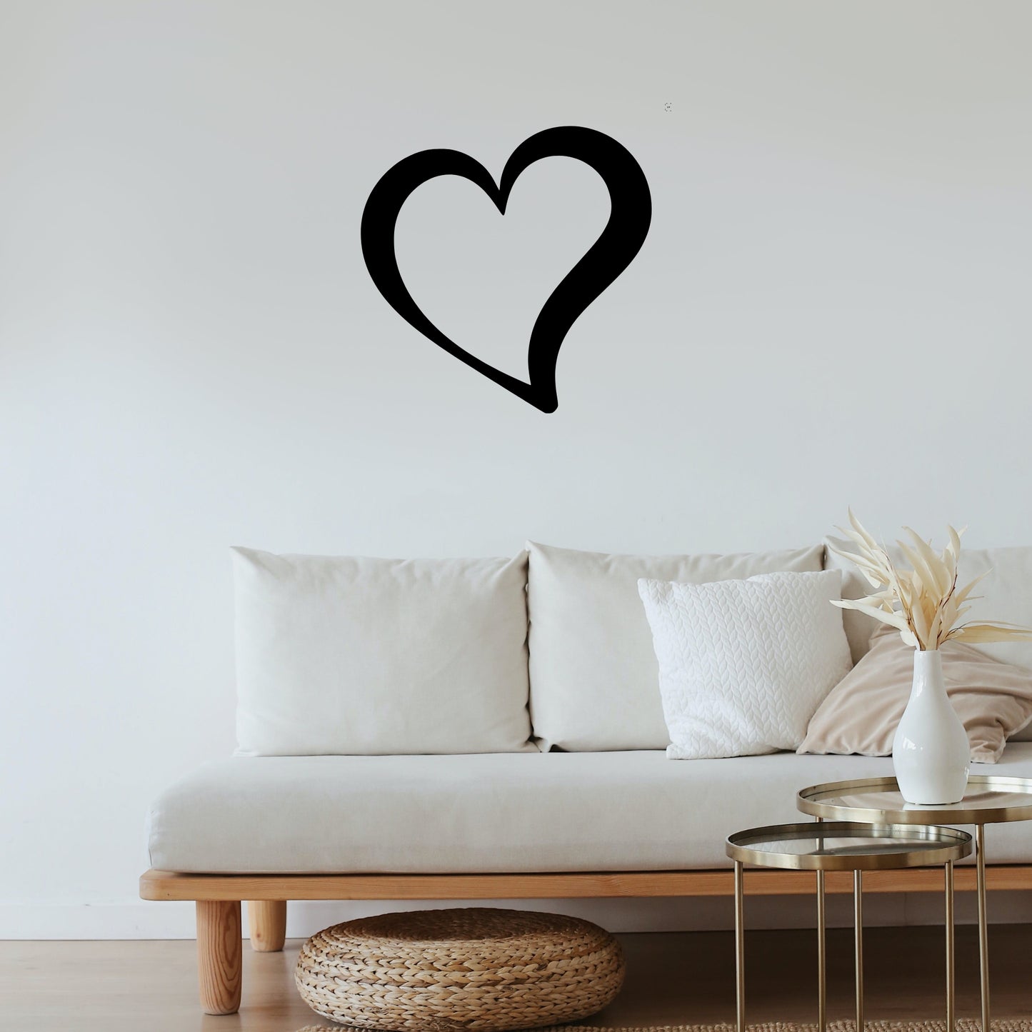 Single Heart Metal Wall Art