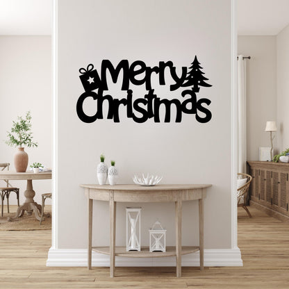 Merry Christmas Metal Wall Art