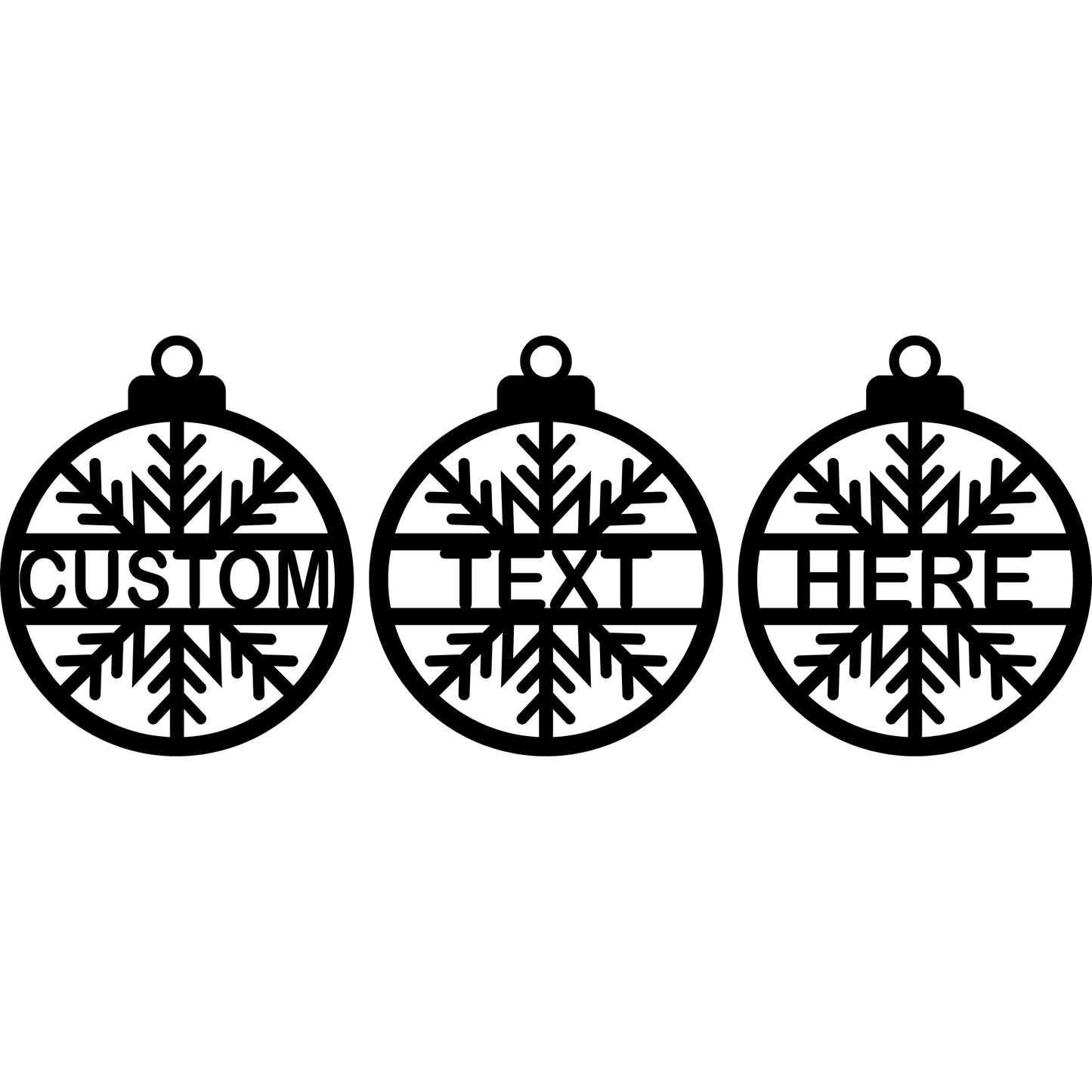 Personalized Ornaments (Set of 3)