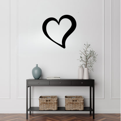 Single Heart Metal Wall Art