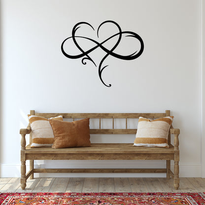 Infinity Love Metal Wall Art