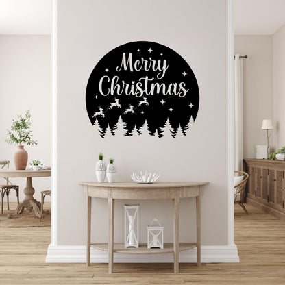 Merry Christmas Metal Wall Art