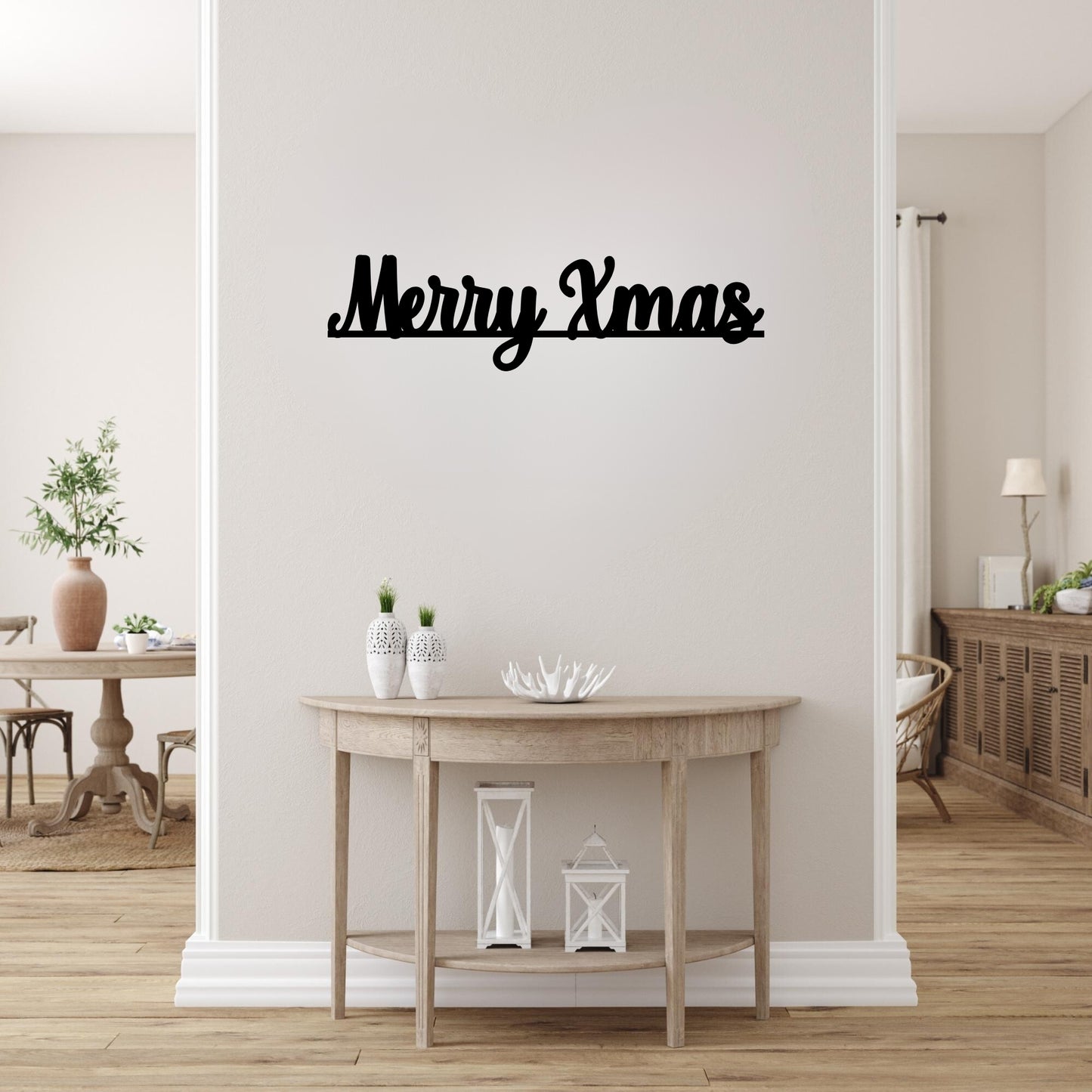 Merry Xmas Metal Wall Art