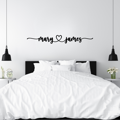 Personalized LoveLink Metal Wall Sign