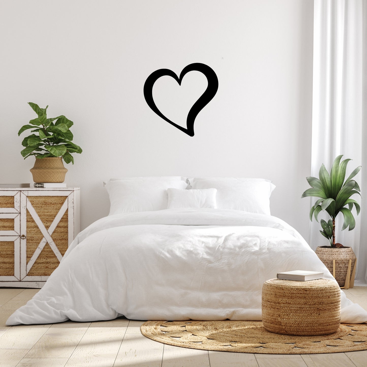 Single Heart Metal Wall Art