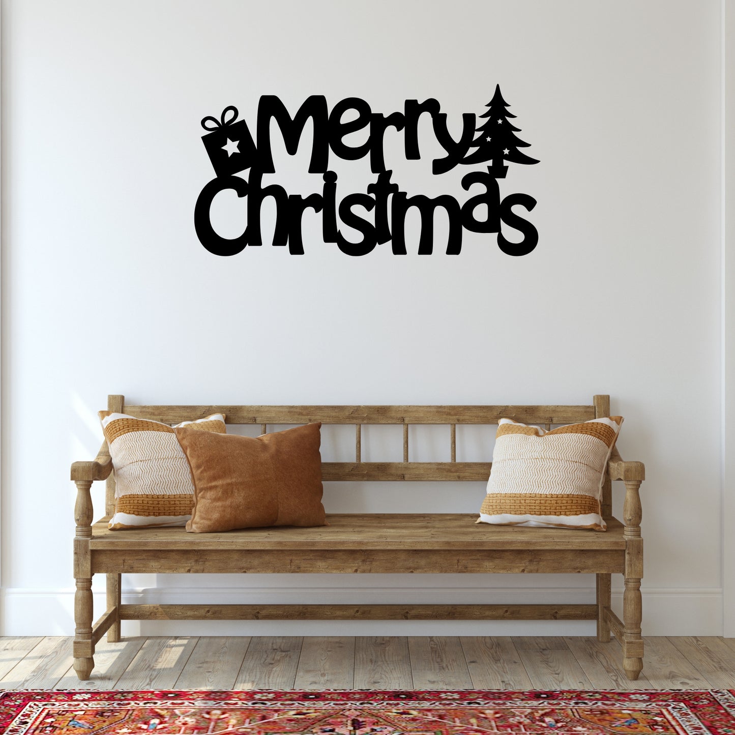 Merry Christmas Metal Wall Art