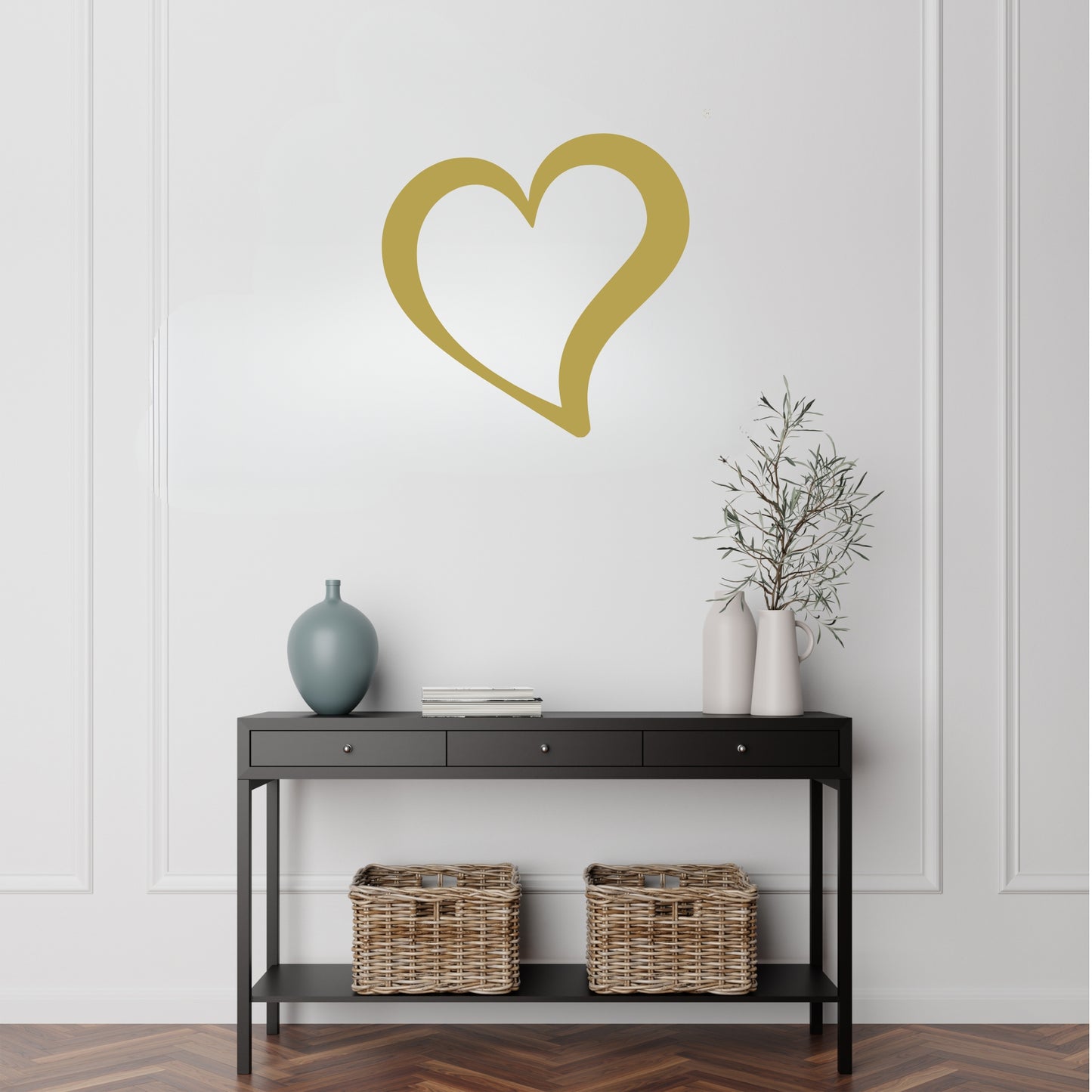 Single Heart Metal Wall Art