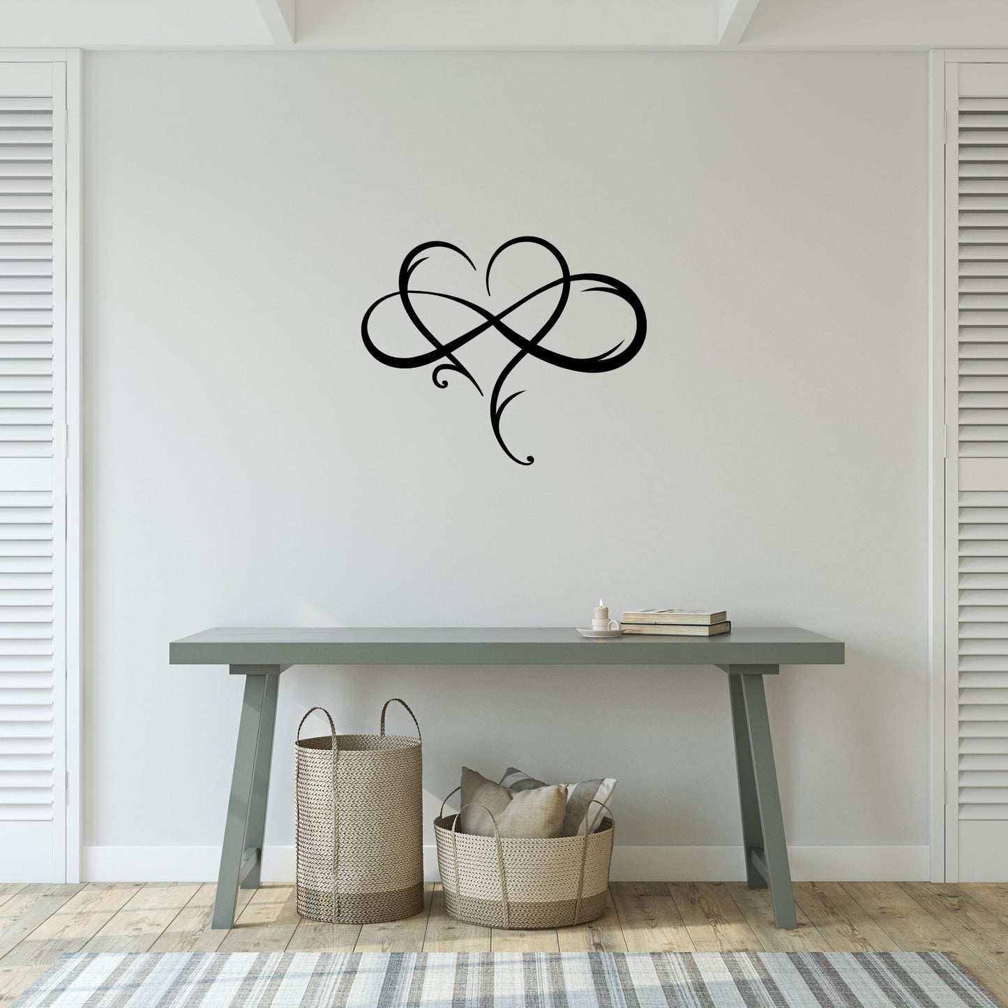 Infinity Love Metal Wall Art