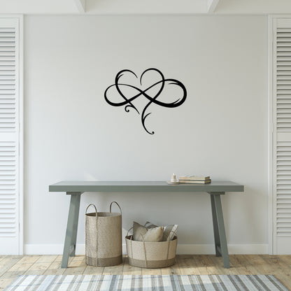 Infinity Love Metal Wall Art