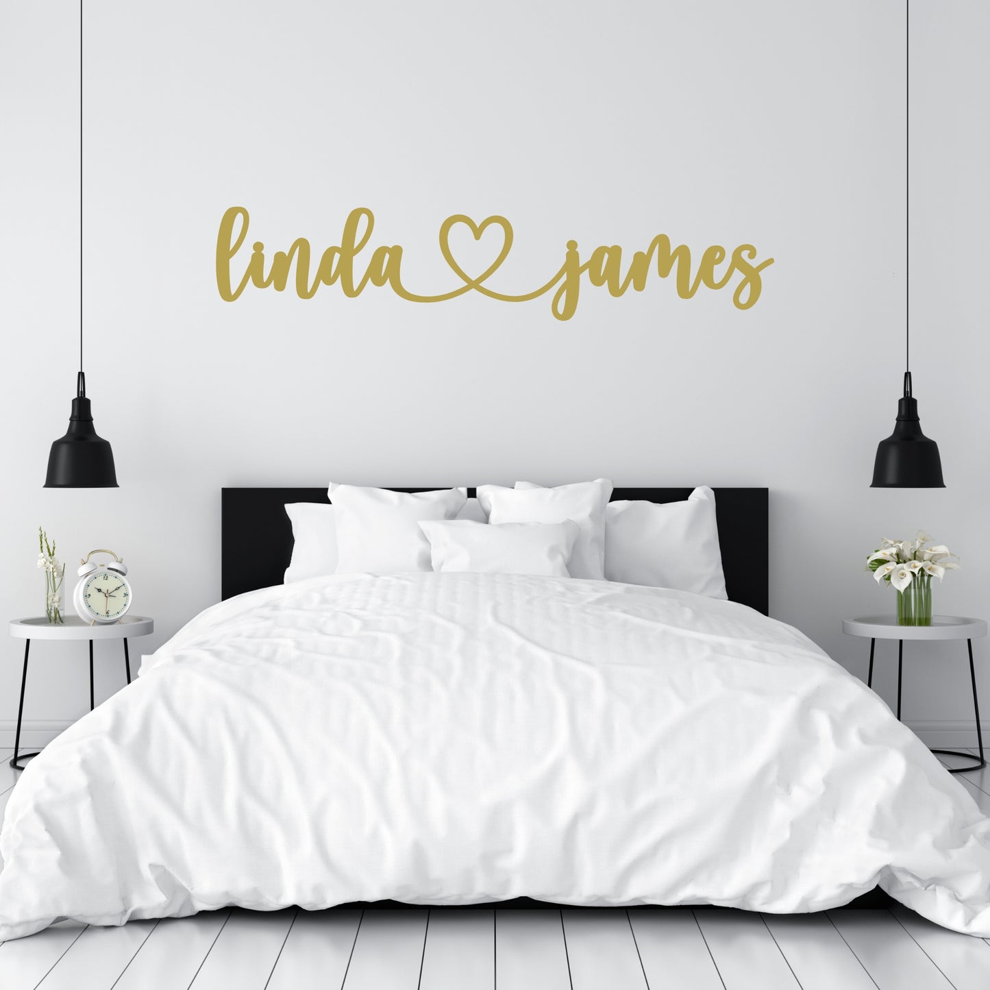 Personalized LoveLink Metal Wall Sign (No Tails)