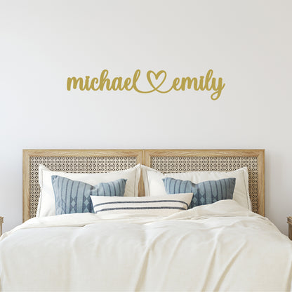 Personalized Couples Metal Wall Sign