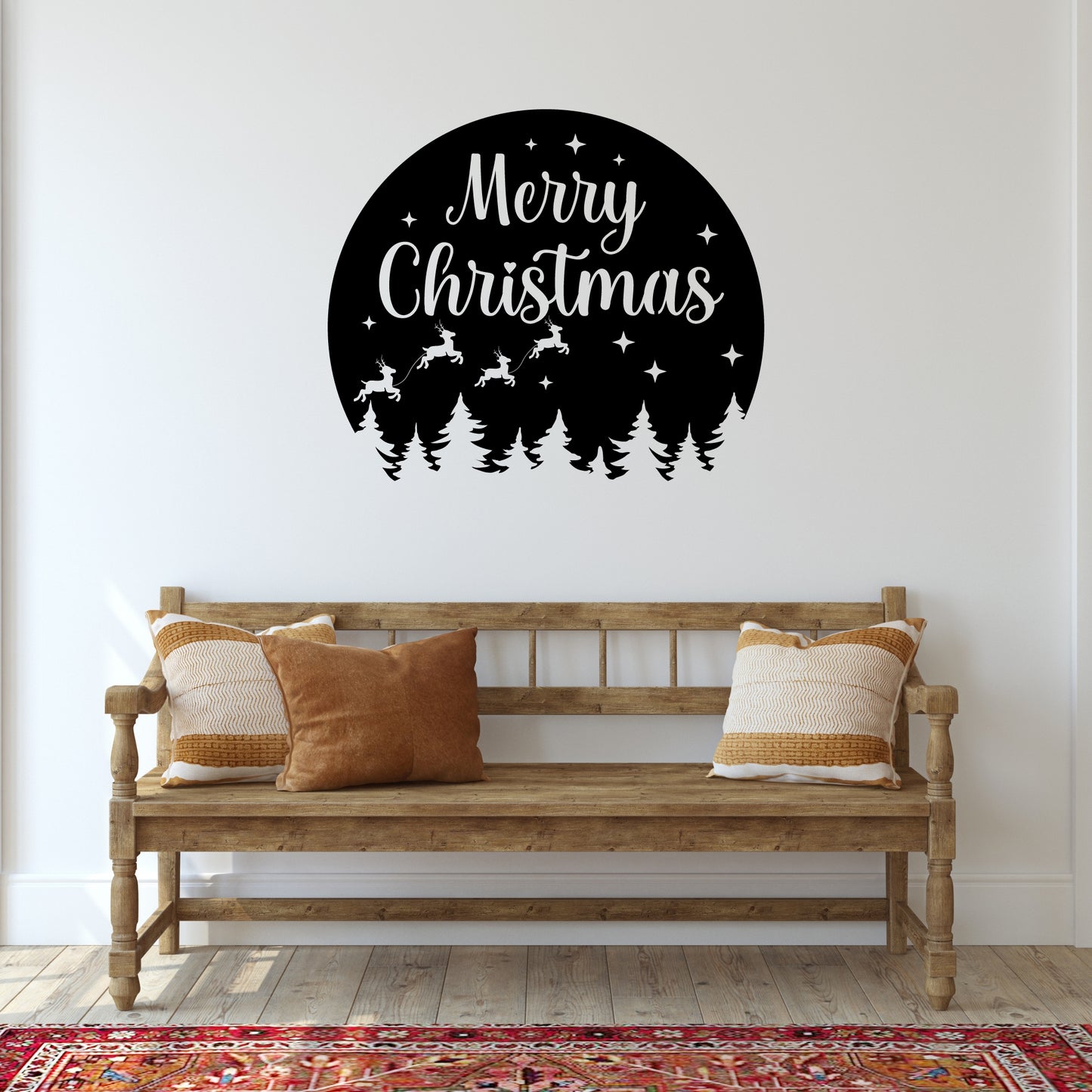 Merry Christmas Metal Wall Art