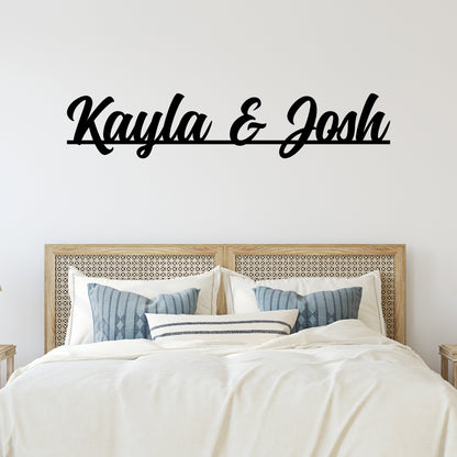 Personalized Couples Wall Sign Classy