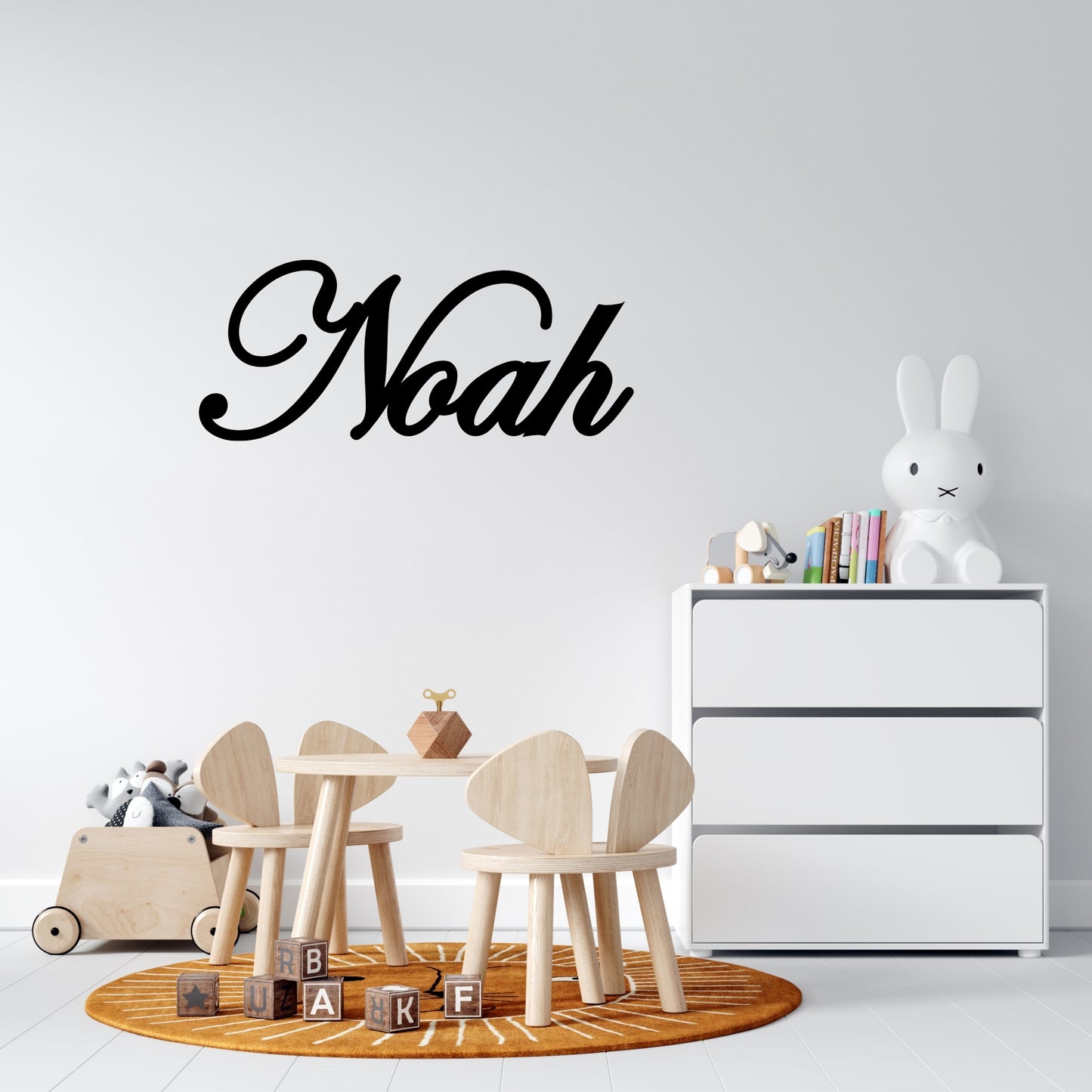 Personalized Nursery Metal Wall Sign Cursive