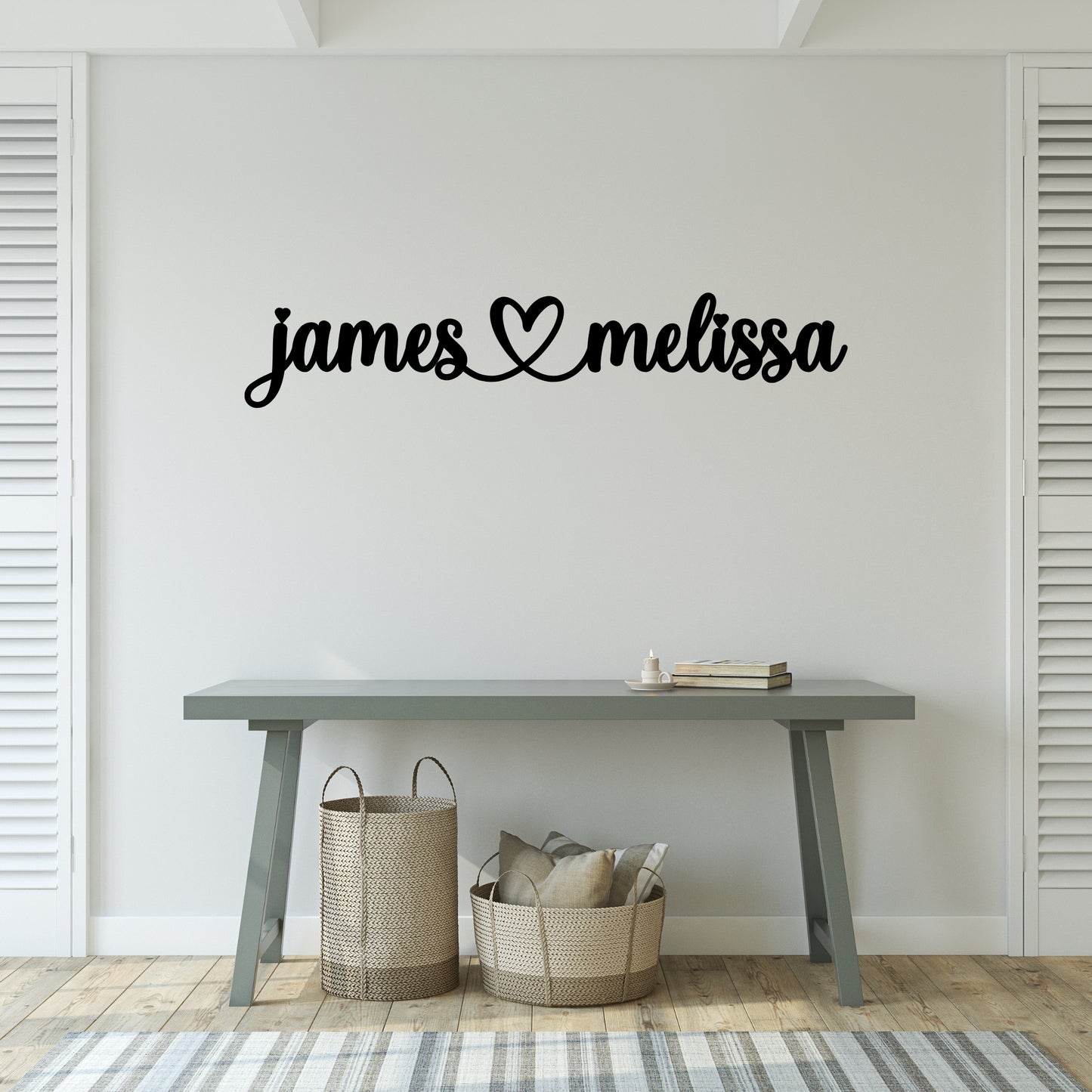 Personalized Couples Metal Wall Sign