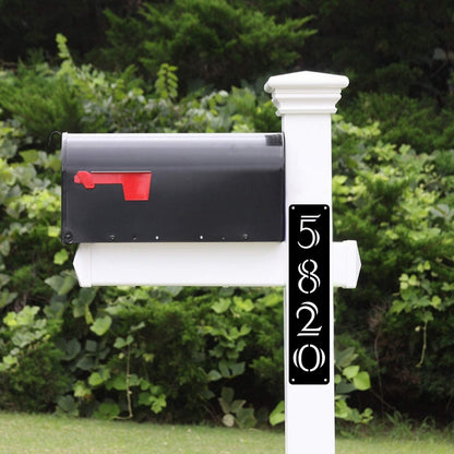 Vertical Contemporary Mailbox Numbers