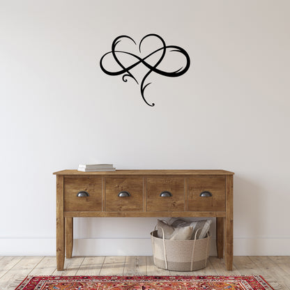 Infinity Love Metal Wall Art