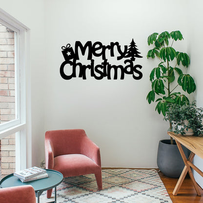 Merry Christmas Metal Wall Art