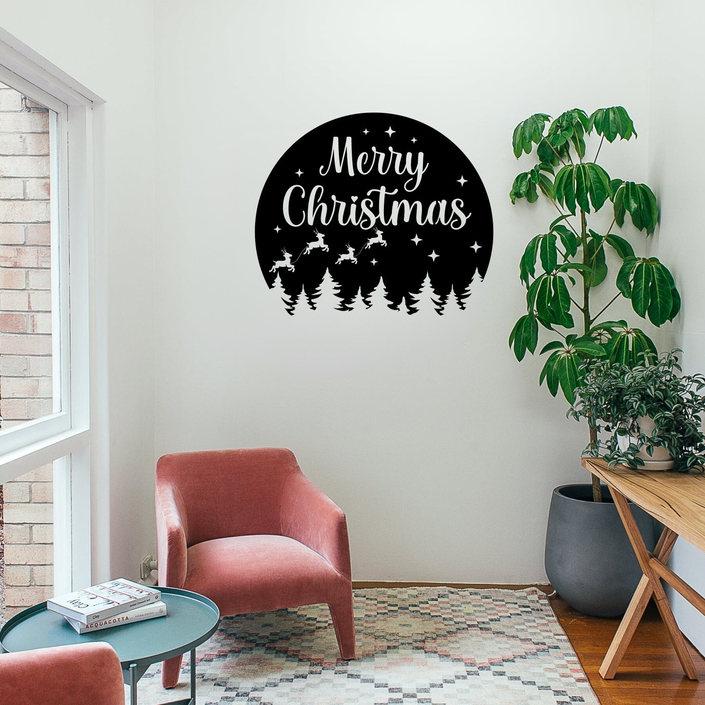 Merry Christmas Metal Wall Art