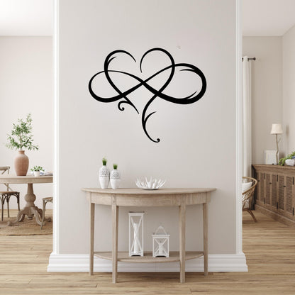 Infinity Love Metal Wall Art