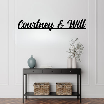 Personalized Couples Wall Sign Classy