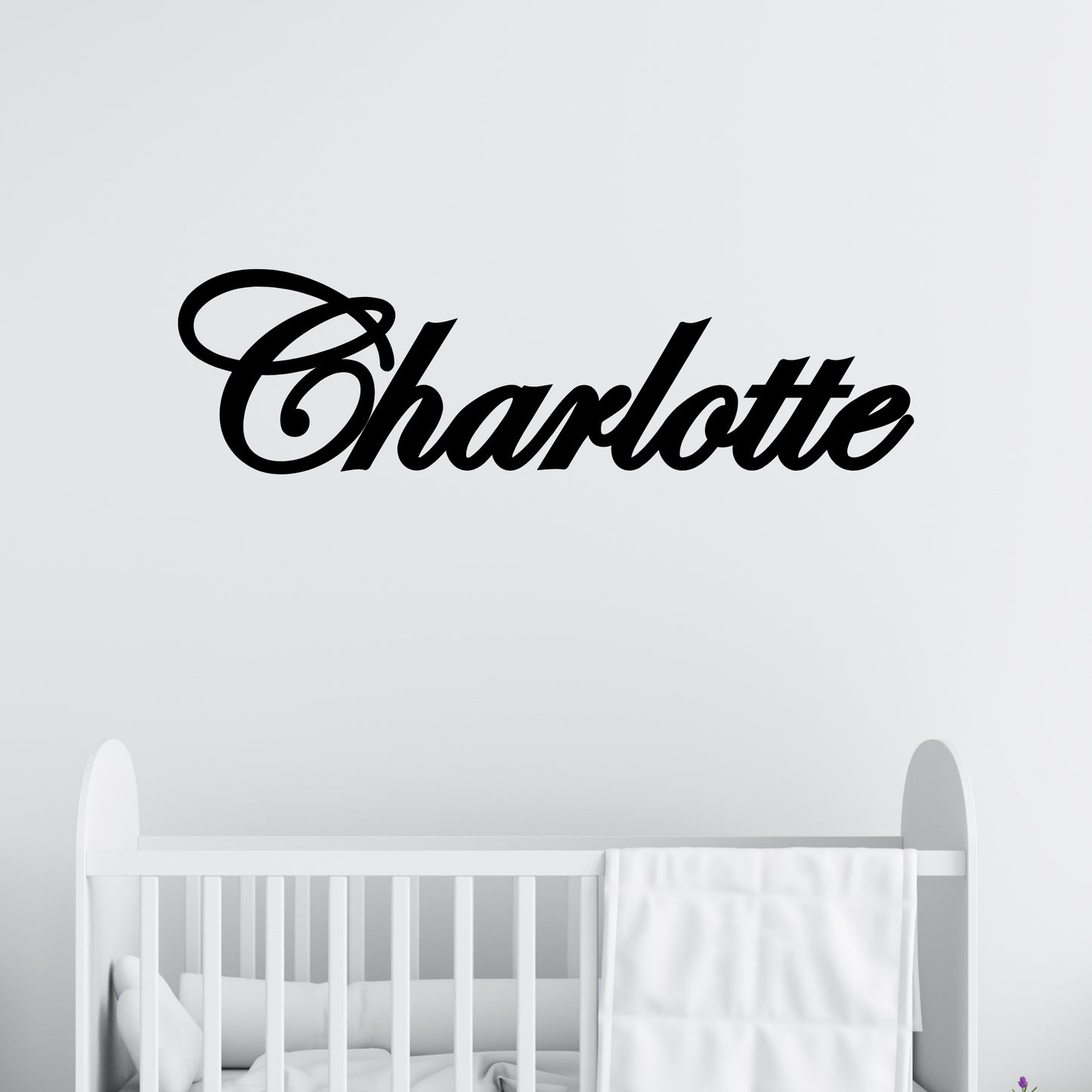 Personalized Nursery Metal Wall Sign Cursive