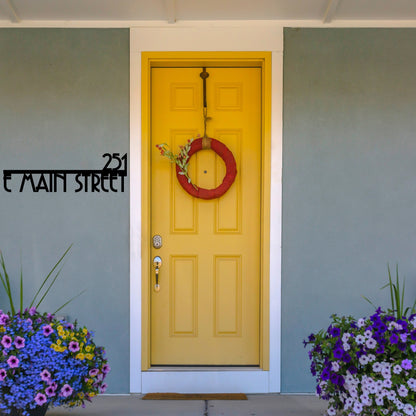 Art Deco Address Sign