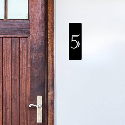 Vertical Contemporary House Numbers