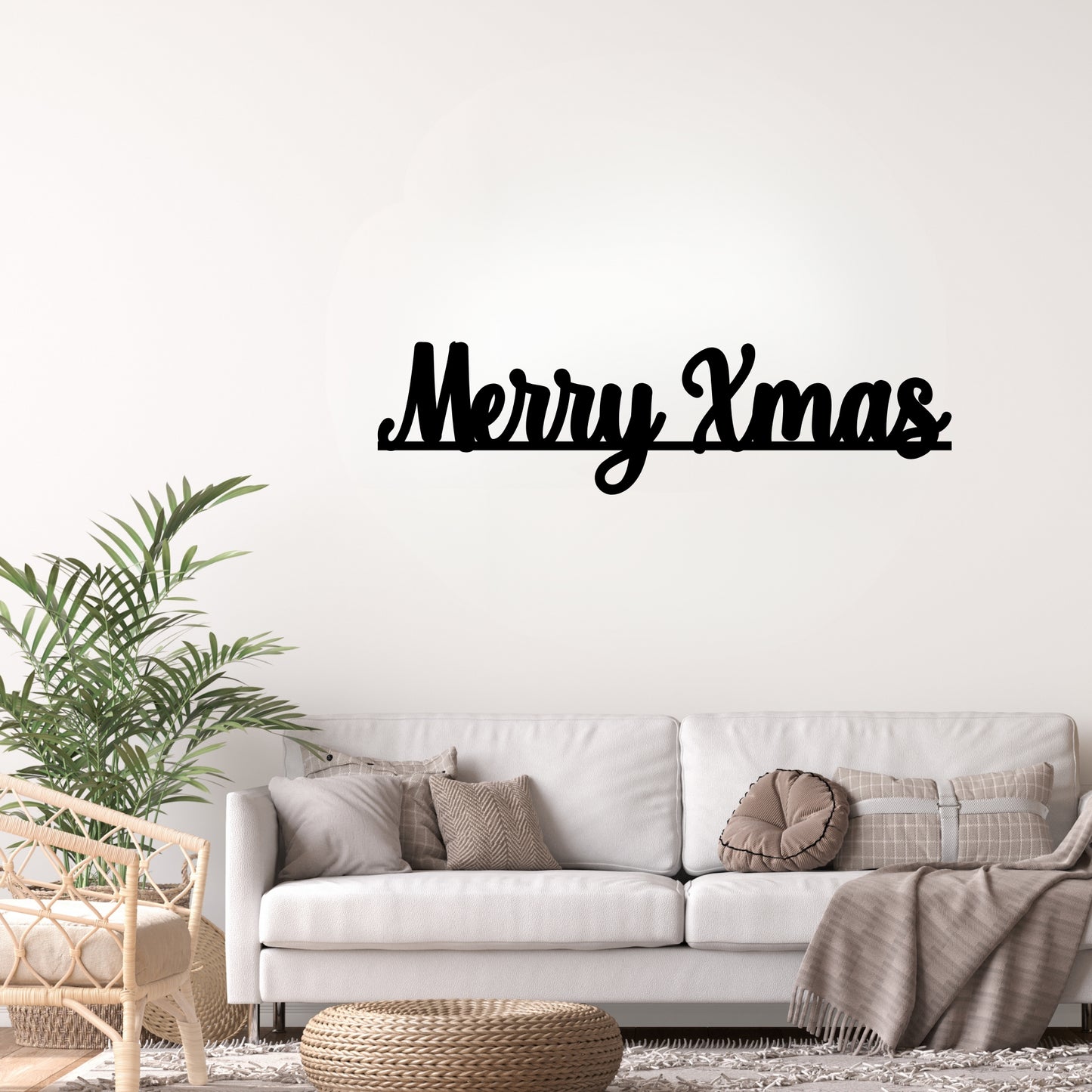 Merry Xmas Metal Wall Art