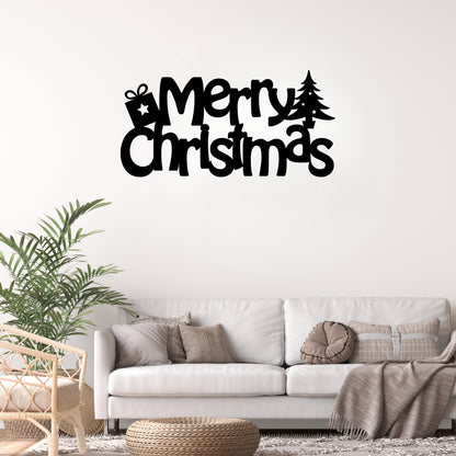 Merry Christmas Metal Wall Art