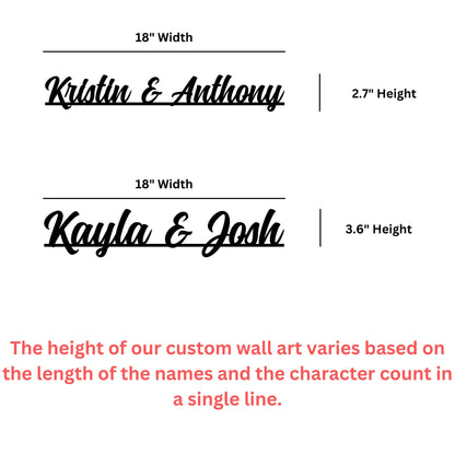 Personalized Couples Wall Sign Classy