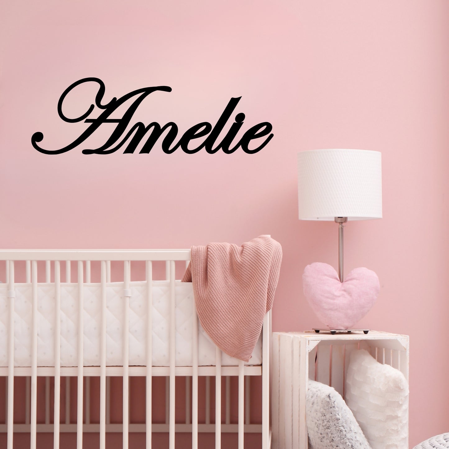 Personalized Nursery Metal Wall Sign Cursive