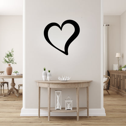 Single Heart Metal Wall Art