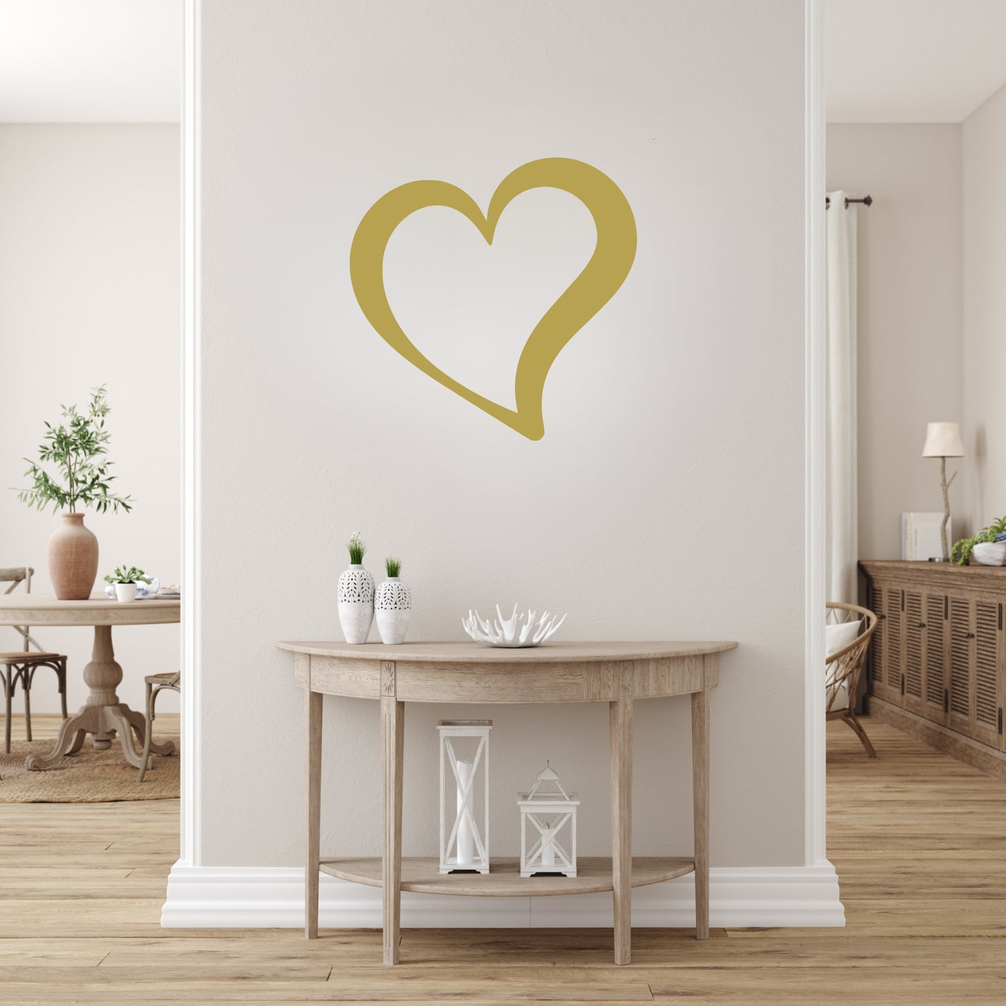 Single Heart Metal Wall Art