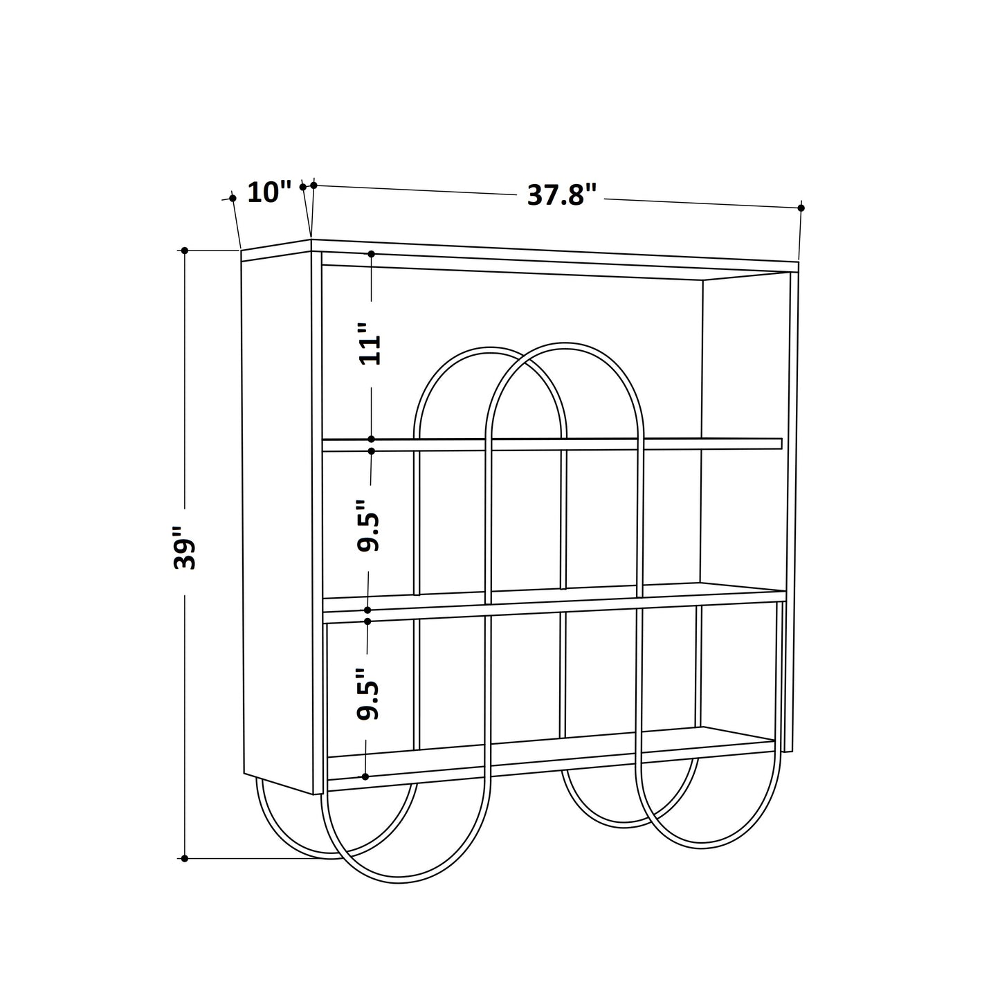 Luna Bookcase