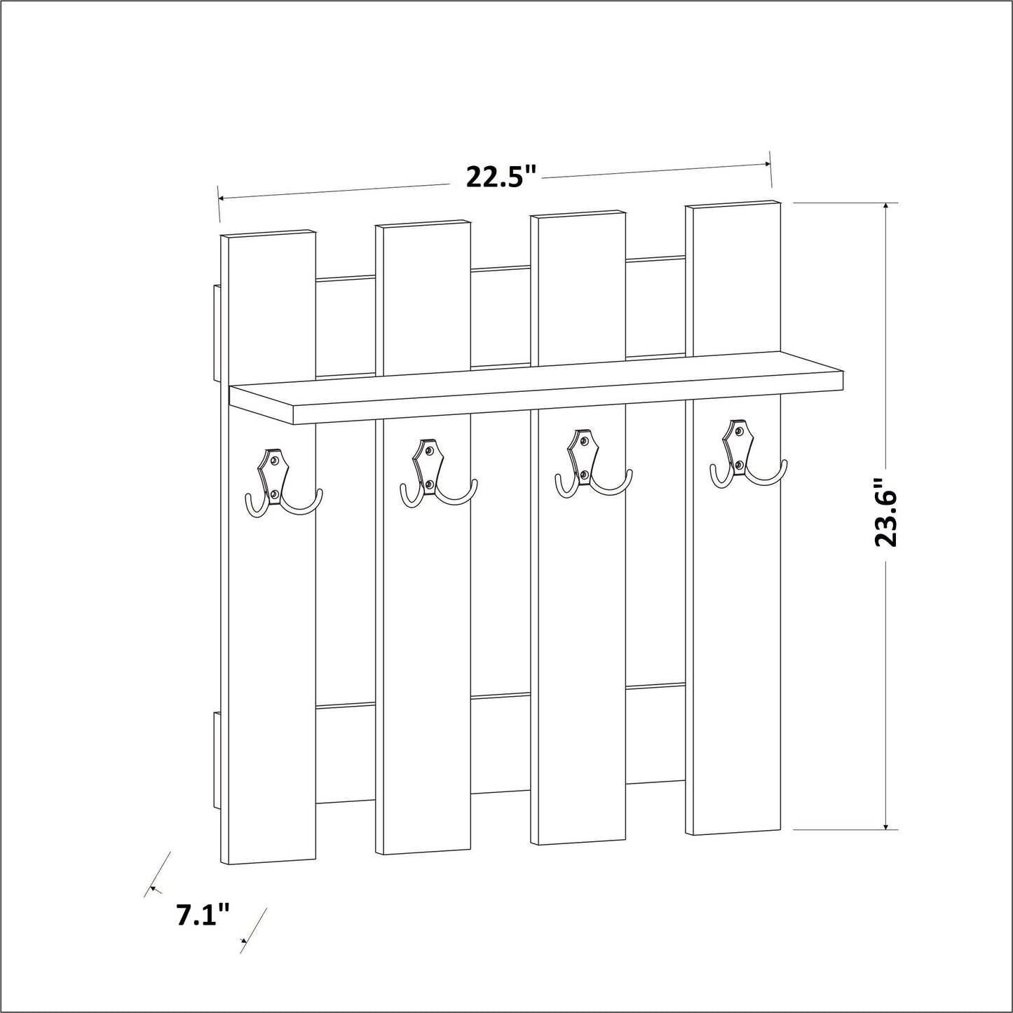 Utica Floating Coat Hanger