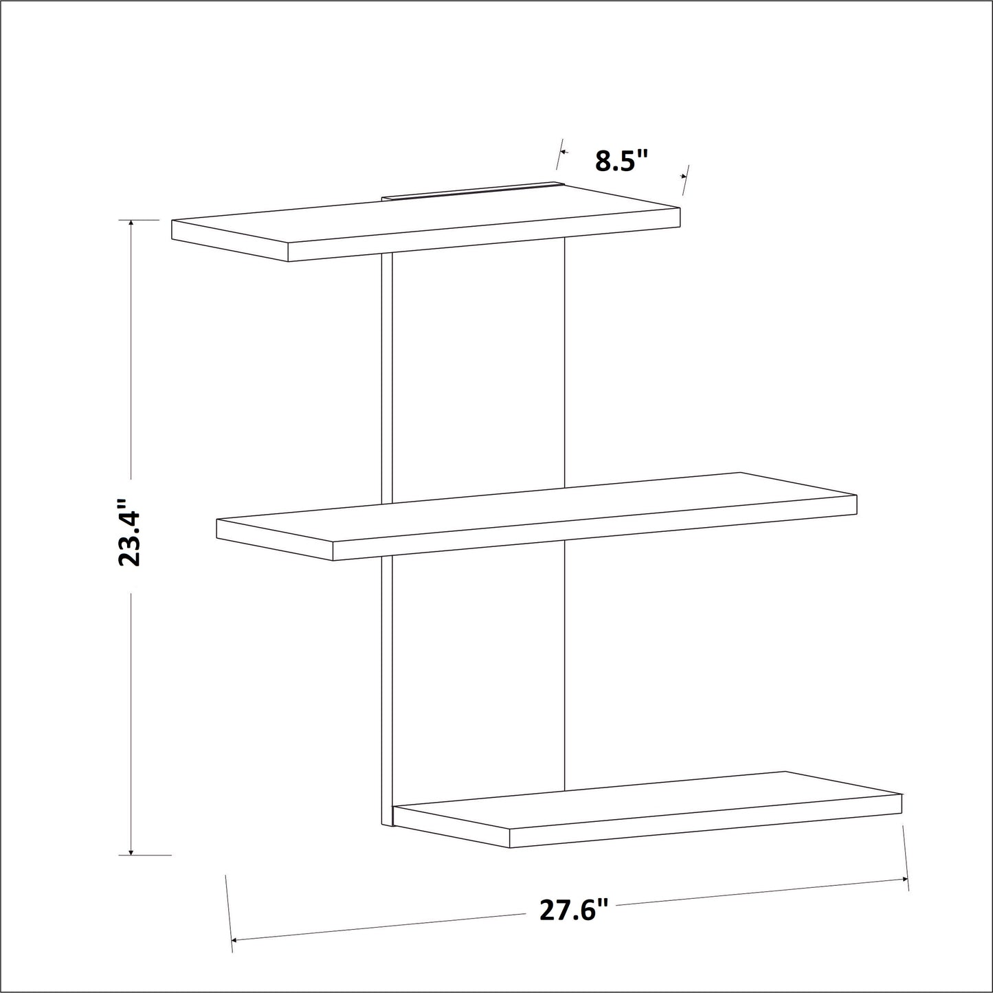 Wacker Floating Wall Shelf