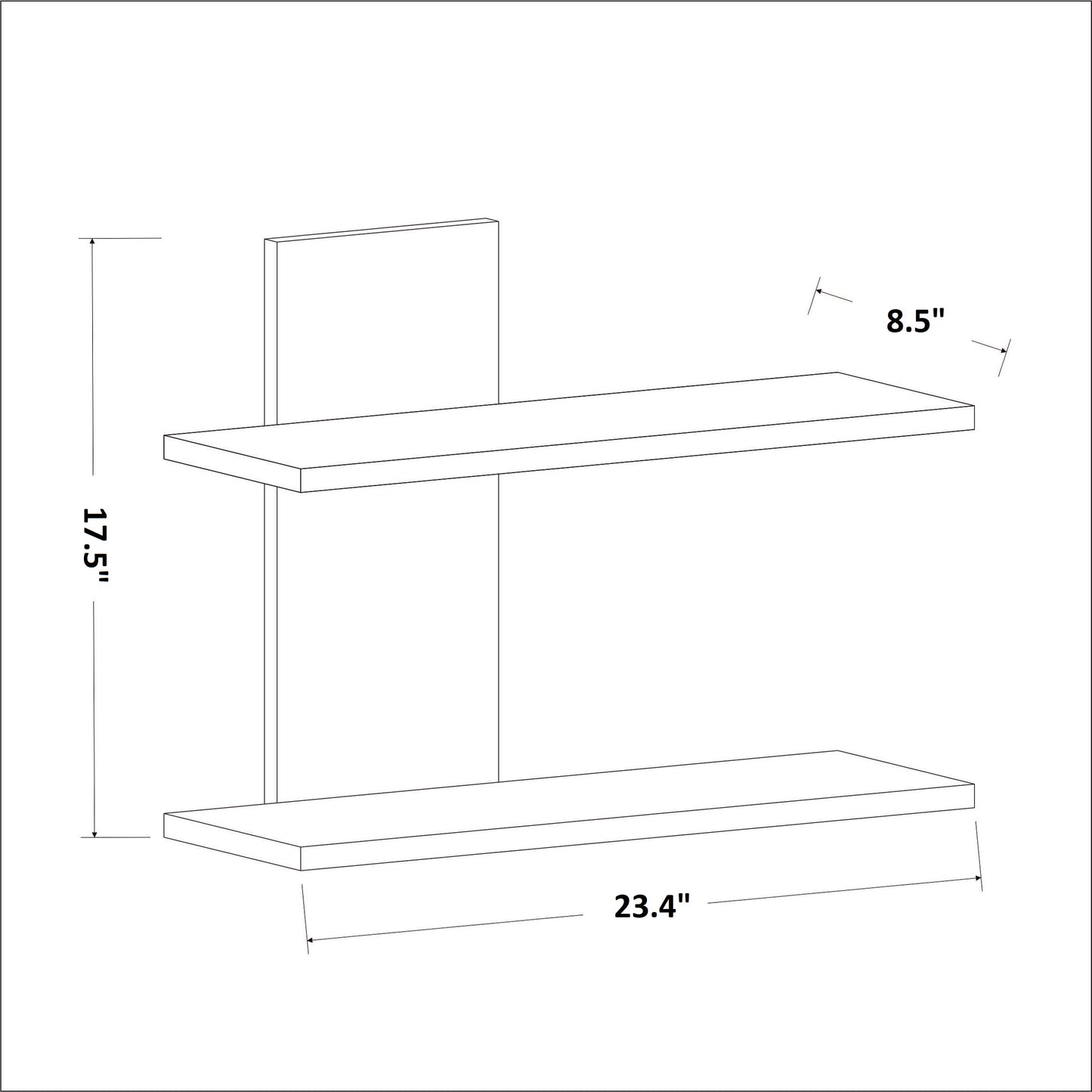 Walter Floating Wall Shelf