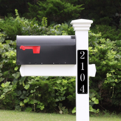 Vertical Modern Mailbox Numbers